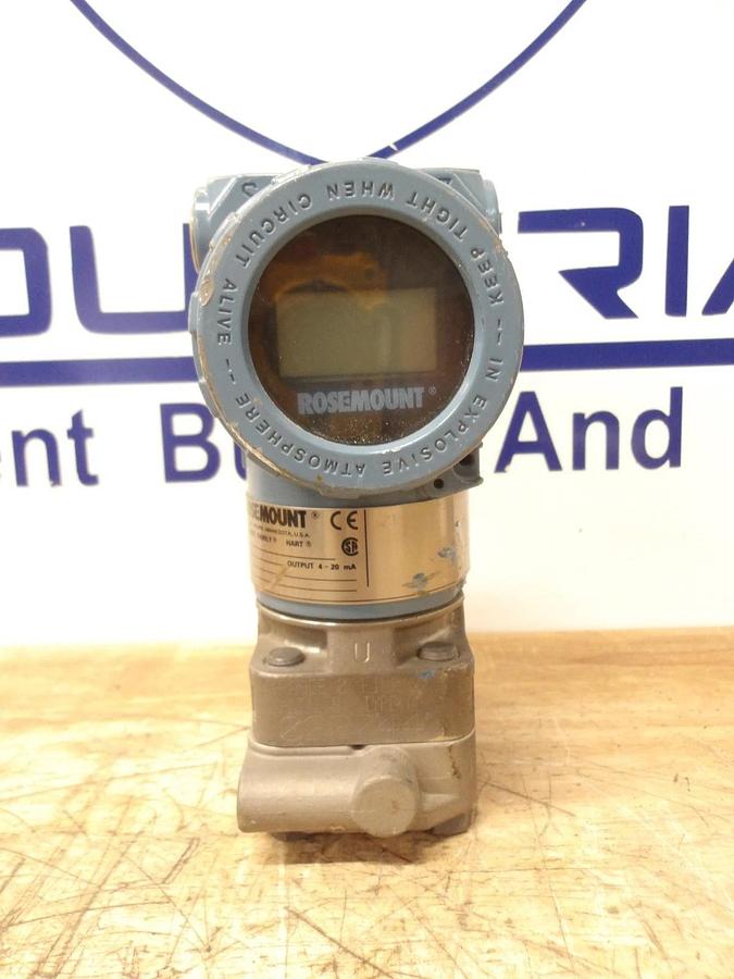 Used ROSEMOUNT 3051 PRESSURE TRANSMITTER, #4101105G USED