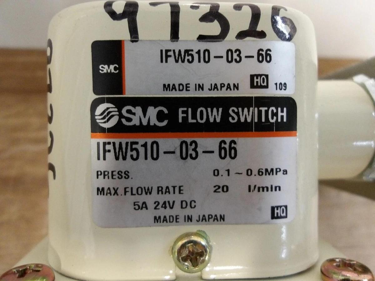 Used SMC 1FW510-03-66 FLOW SWITCH 1/2", #429227G NEW