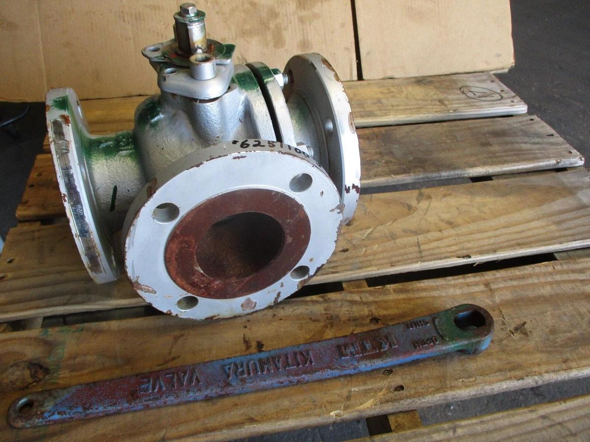 Used KTM 3" STEEL 3-WAY BALL VALVE, #6251100J NEW