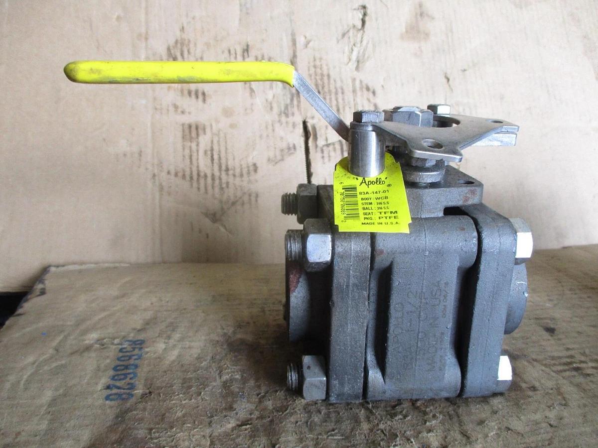 Used APOLLO 1-1/2" STEEL BALL VALVE 83A-147-01, #751027J NEW