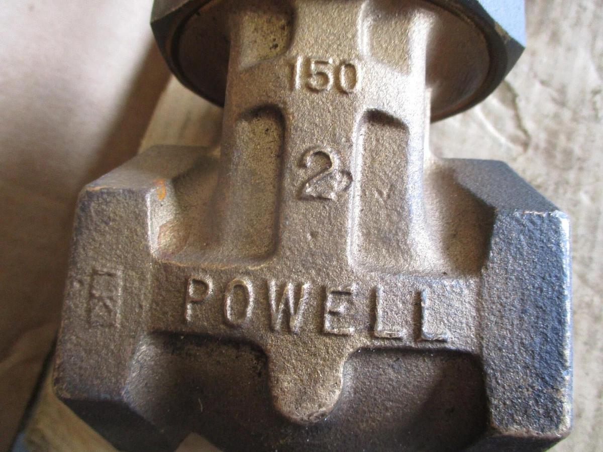 Used POWELL 2" BRASS GATE VALVE, #717315J NEW