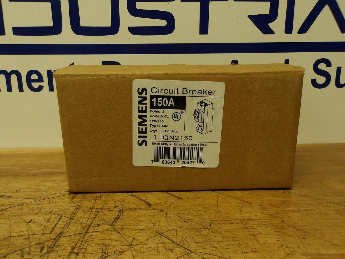 Used SIEMENS 150 AMP BREAKER QN2150, #11251032G NIB