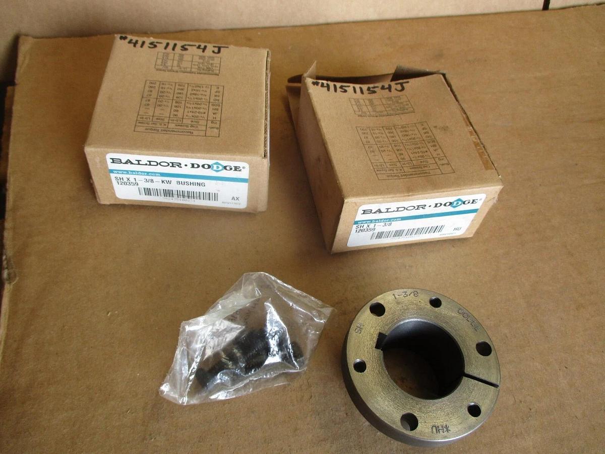 BALDOR - DODGE 120359 BUSHING SHX1-3/8-KW (LOT OF 2) #4151154J NIB