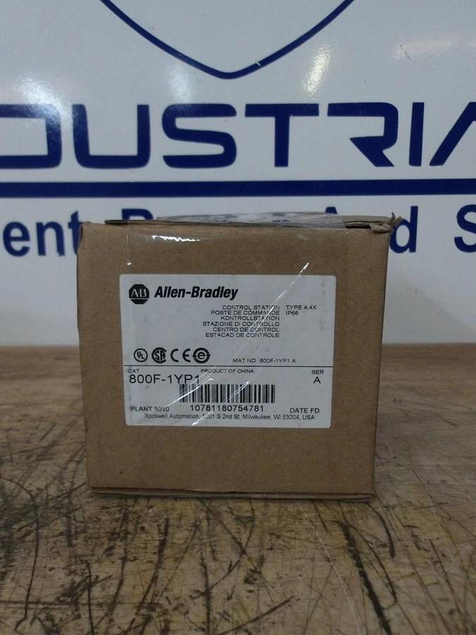 ALLEN BRADLEY 800F-1YP1 PUSH BUTTON, #32908G NIB