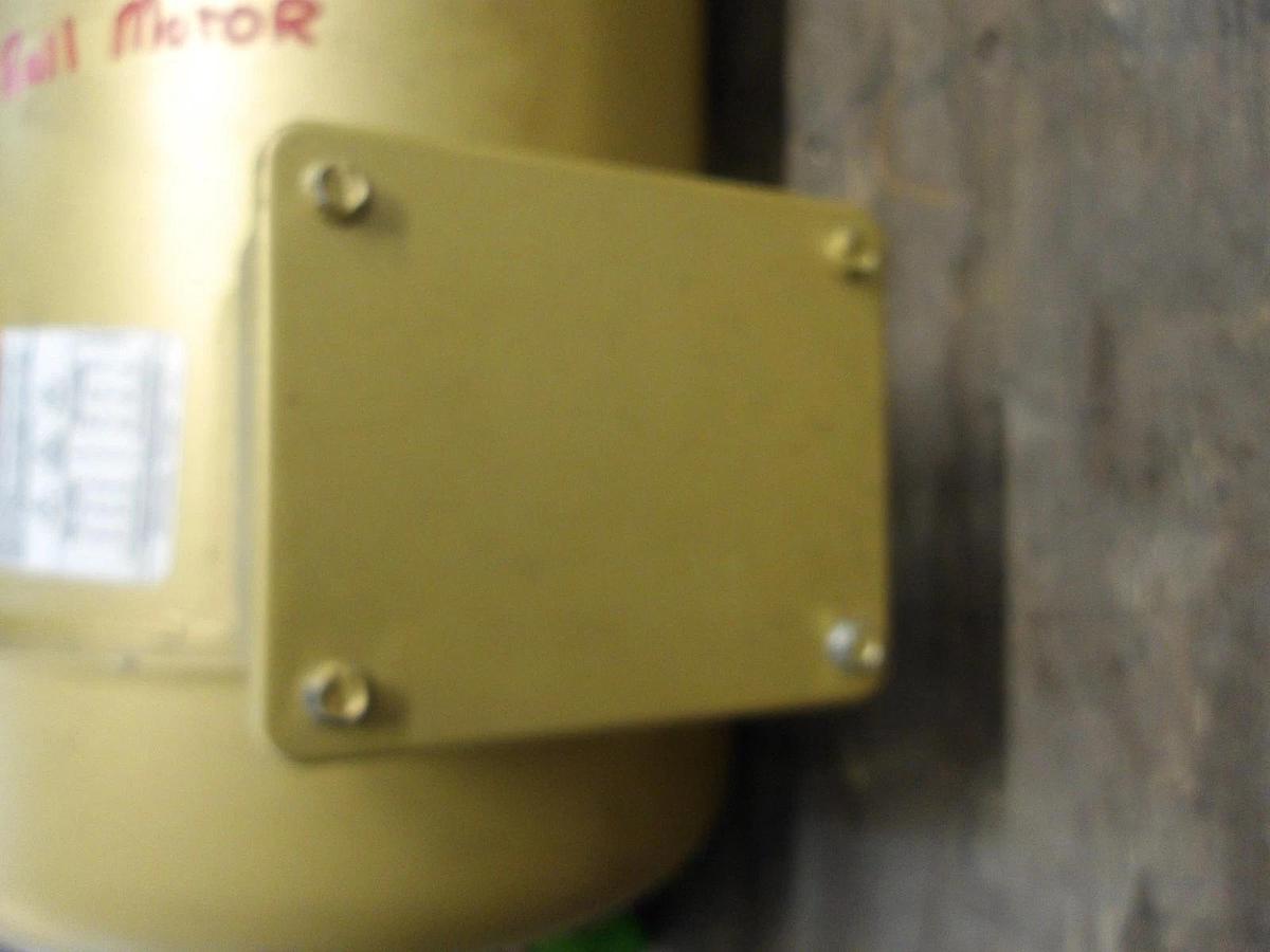 Used BALDOR RELIANCE 5 HP MOTOR, FR 184TC, 3450 RPM, 230/460 V, #725913G USED