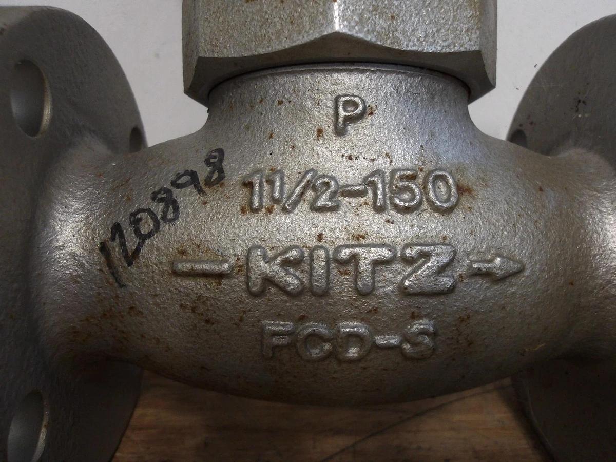 Used KITZ 1-1/2 150 DUCTILE GLOBE VALVE, #811136G NEW