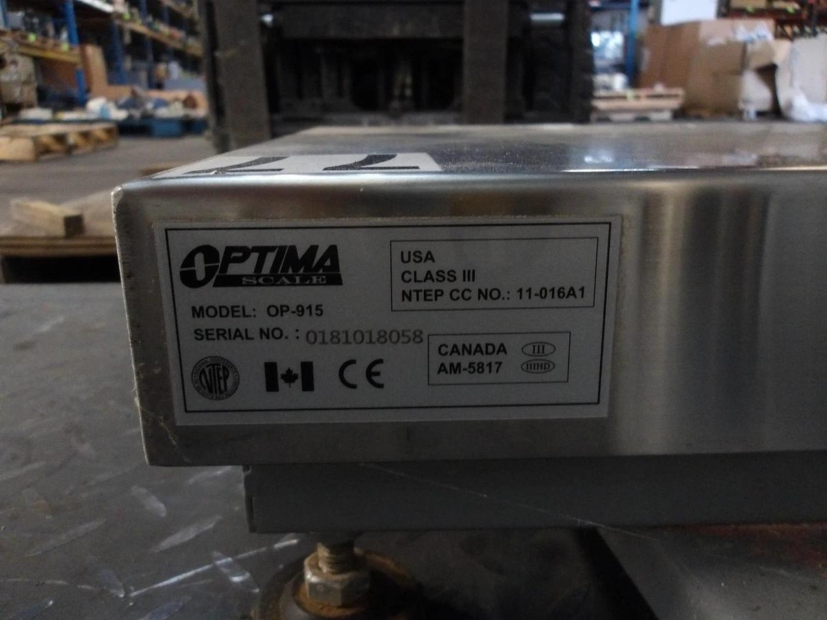 Used OPTIMA OP-900A-MS DIGITAL WEIGHT SCALES 0-200 LBS, #812932G USED