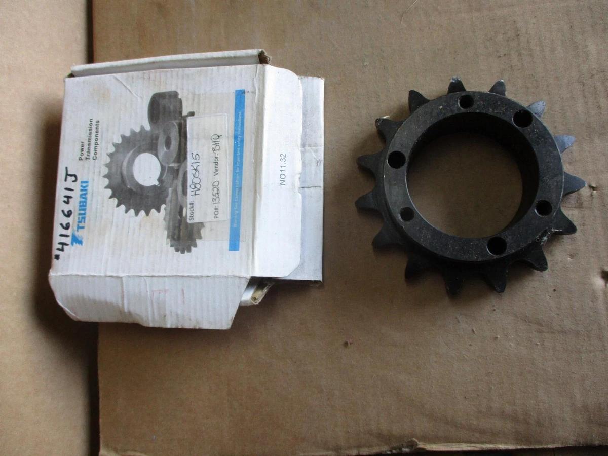 TSUBAKI H80SK15 ROLLER CHAIN SPROCKET, #416641J NIB