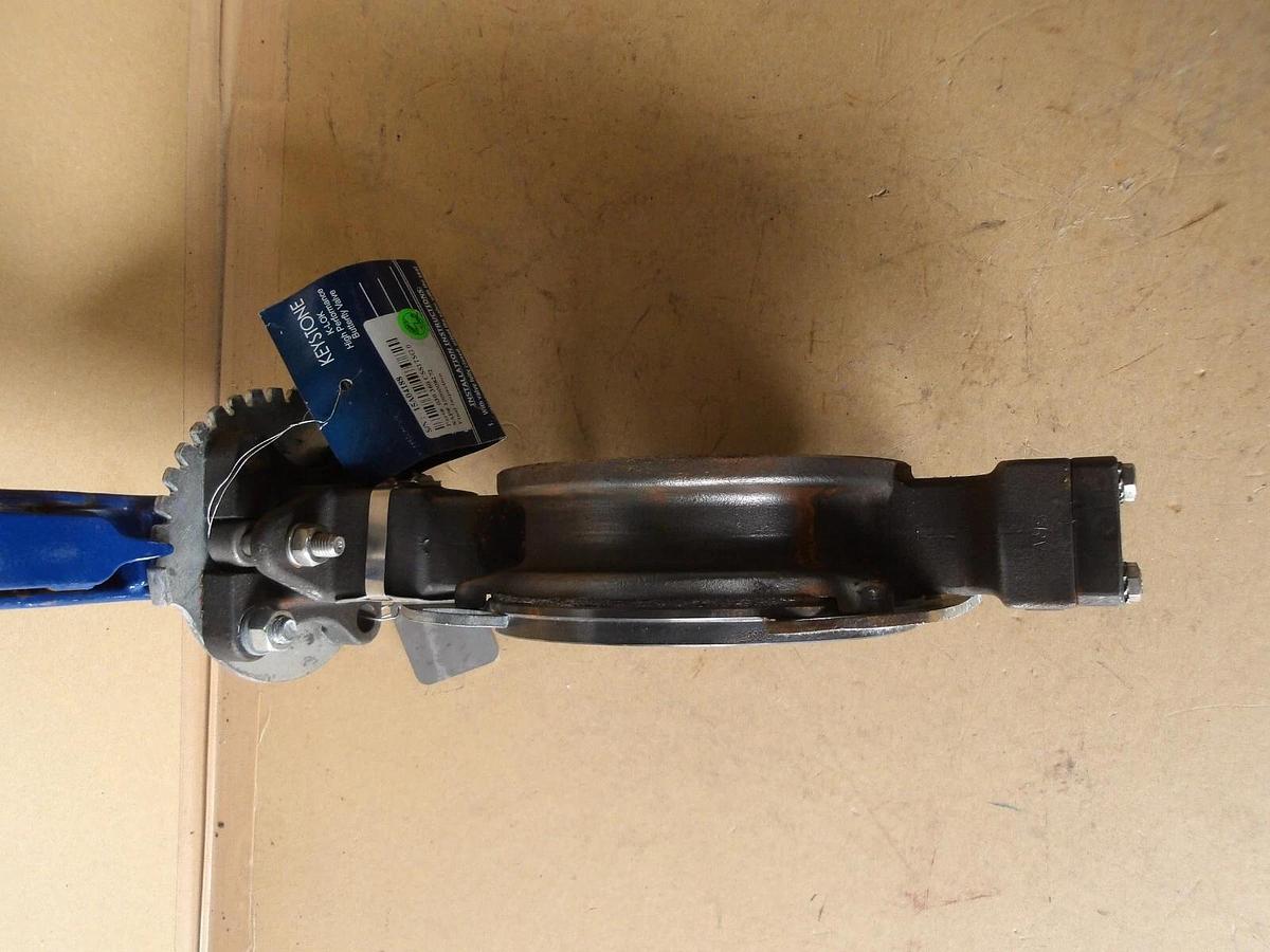 Used KEYSTONE 3" STEEL BUTTERFLY VALVE, #314335G NEW