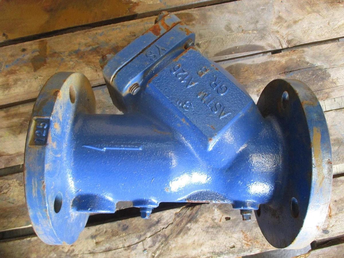 Used TITAN-FCI 3" IRON Y STRAINLER, #620303J NEW