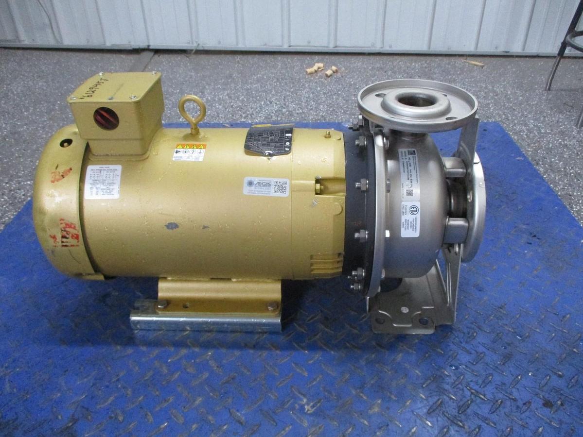 Used EBARA 2" X 2-1/2" STAINLESS 15 HP PUMP, #612945J NEW