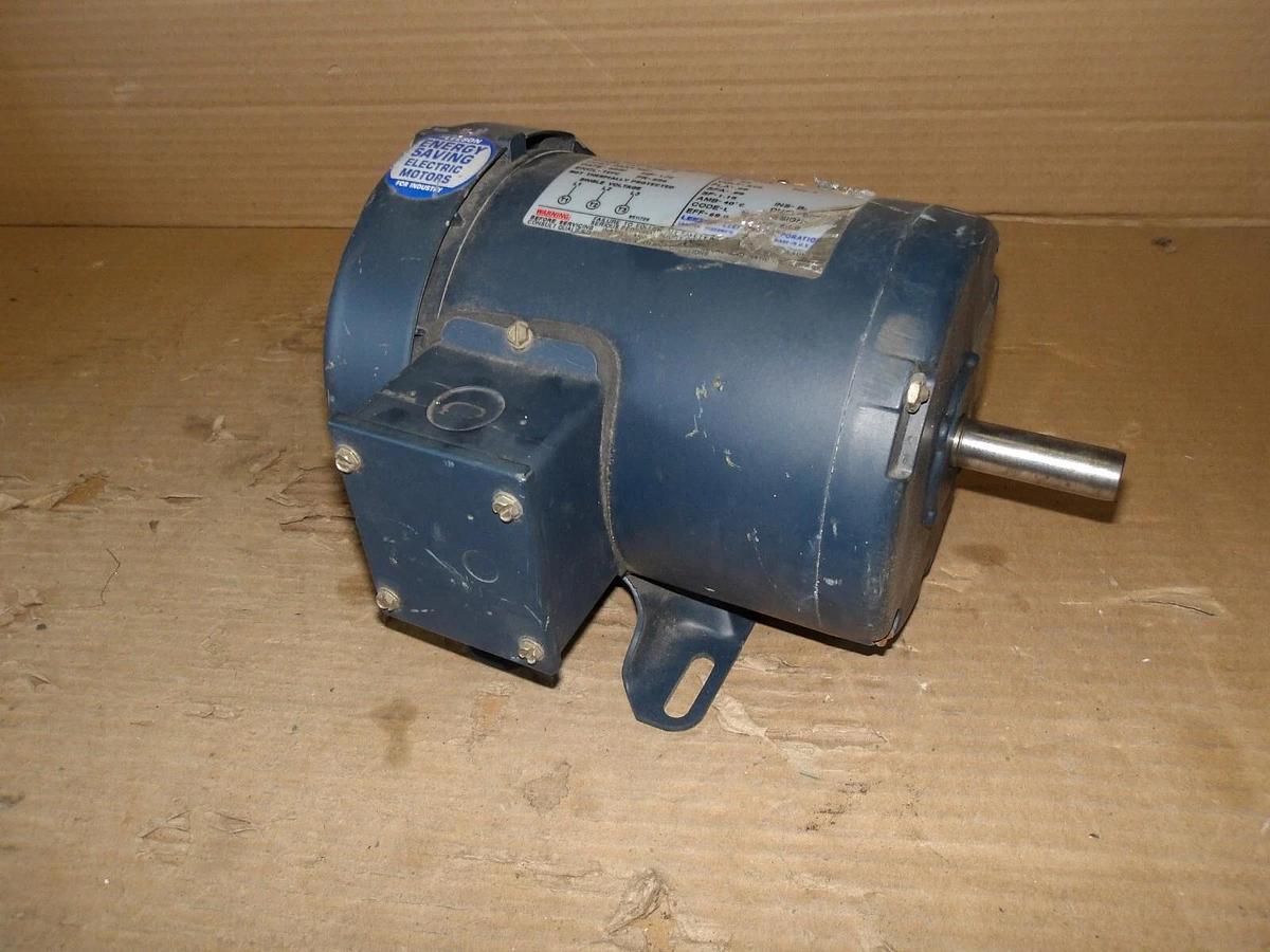 Used LEESON 1/2 HP MOTOR, FR S56, 1725 RPM, 575 V, #103750G USED