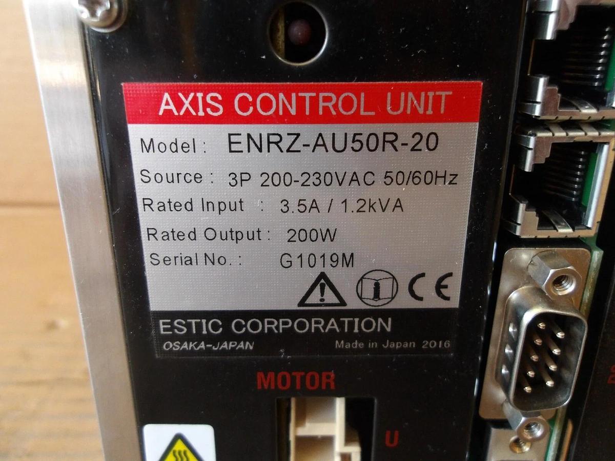Used ESTIC NUTRUNNER ENRZ-AU50R-20 AXIS CONTROL UNIT, #1111226G PARTS ONLY