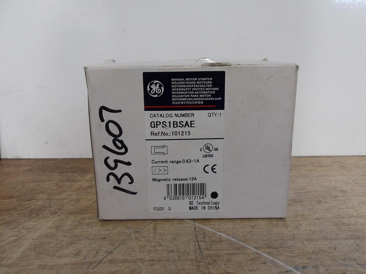 GE GPS1BSAE MANUAL MOTOR STARTER, #520931G NIB