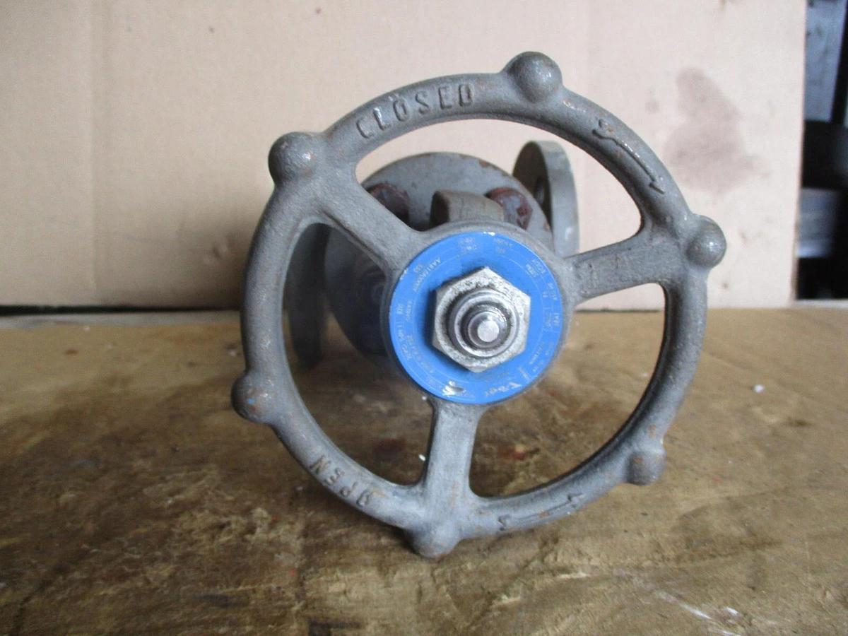 Used VOGT 1" IRON GATE VALVE, #68953J NEW WEATHERED
