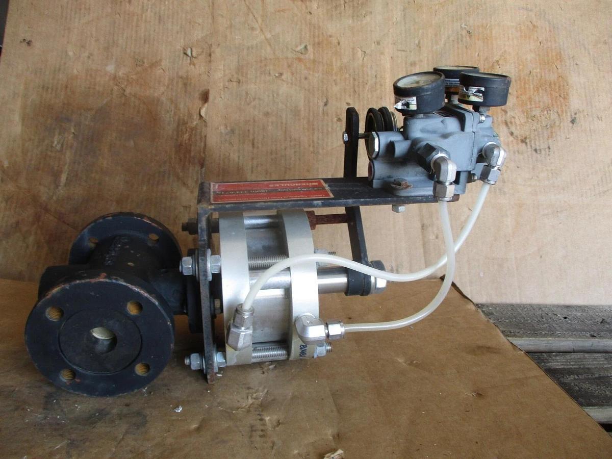 Used HERCULES 1" STELL (PINCH?) VALVE, #917256J NEW (WEATHERED)