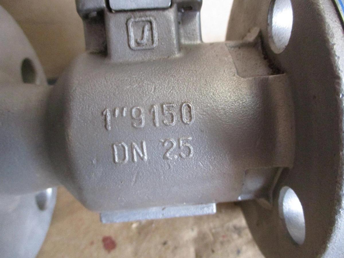Used JAMESBURY 1" STAINLESS BALL VALVE, #68946J NEW