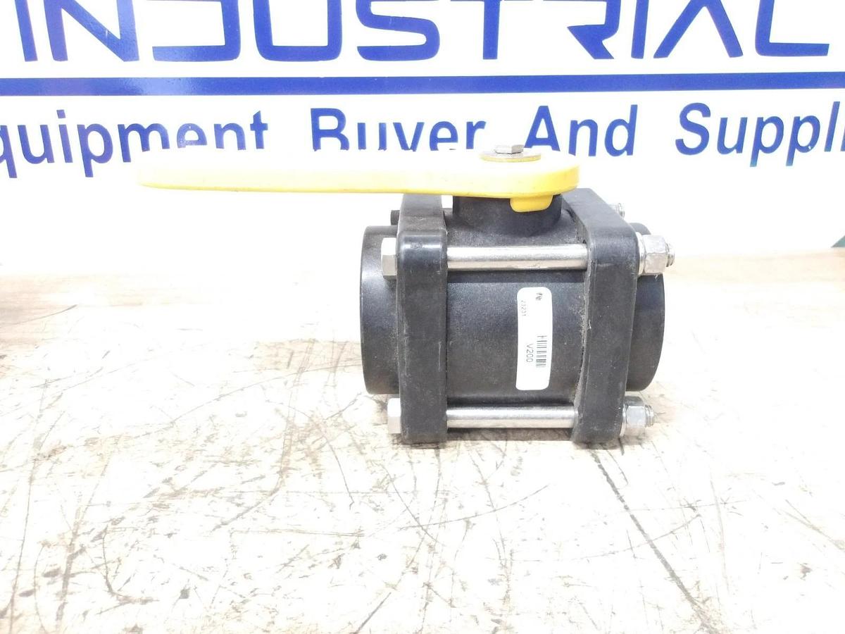 Used BANJO 2" PLASTIC BALL VALVE V200, #3161203G NEW