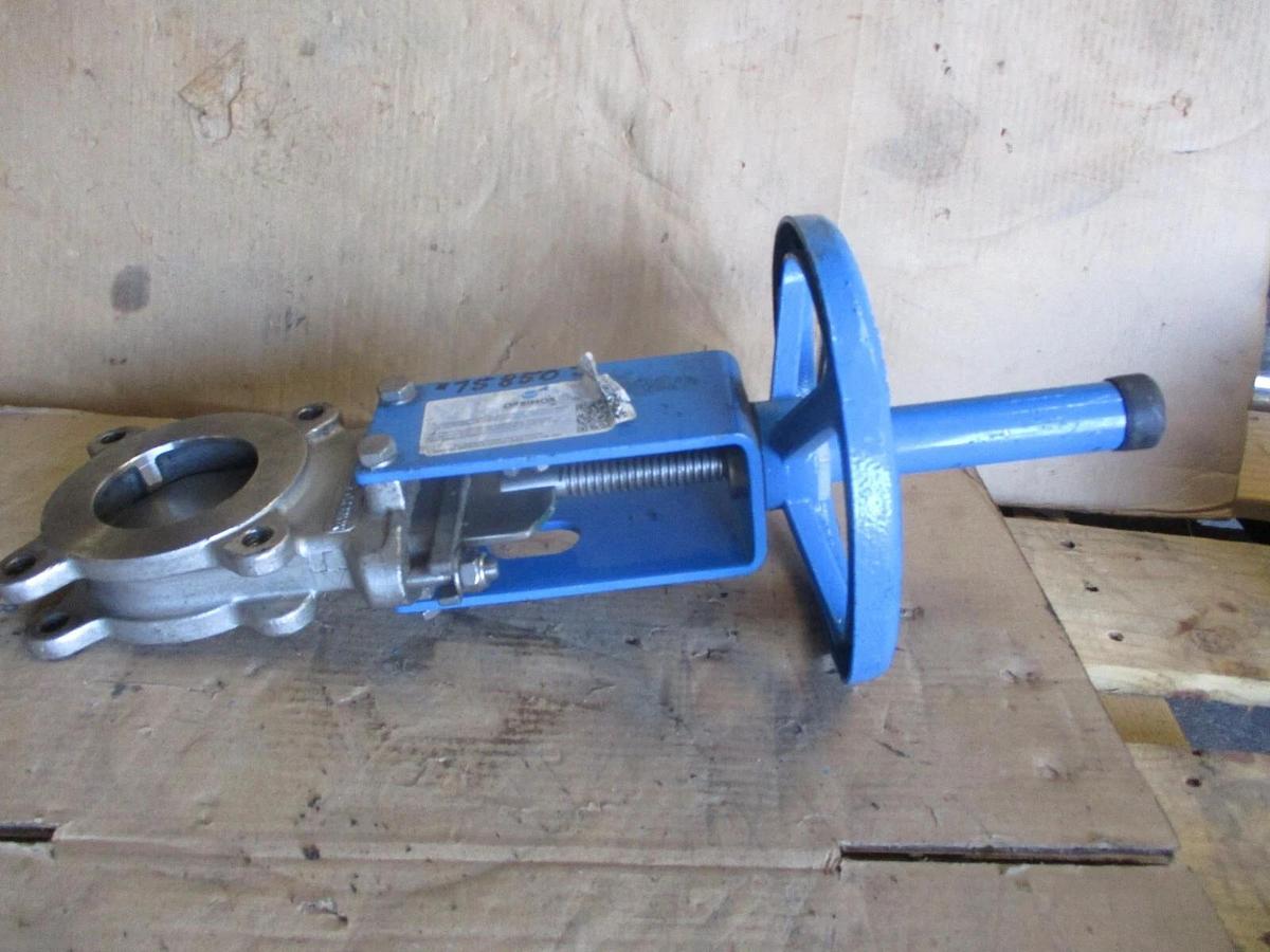 Used ORBINOX 3" STAINLESS KNIFE GATE VALVE 20-3636RI, #75850J USED
