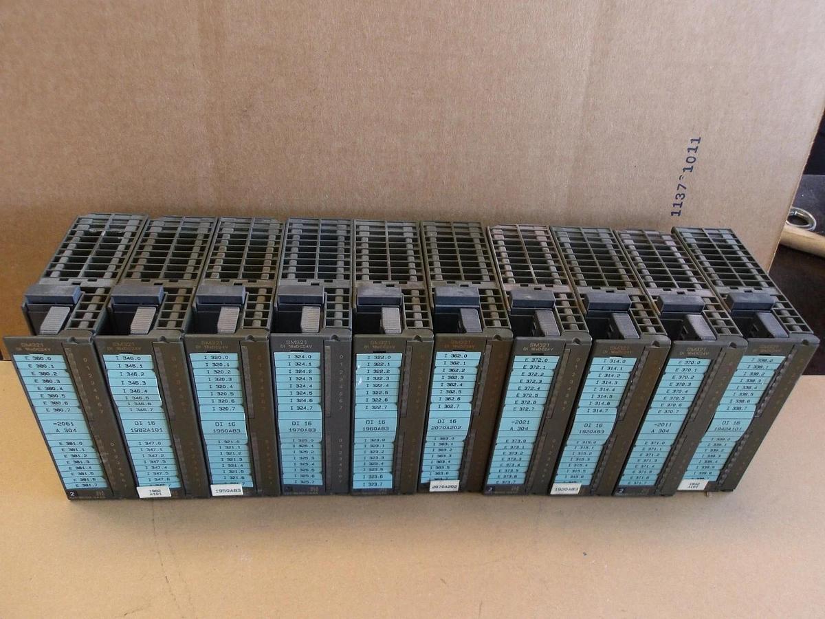 Used SIEMENS 6ES7 SIMATIC S7 INPUT MODEUL (LOT OF 10), #423256G USED