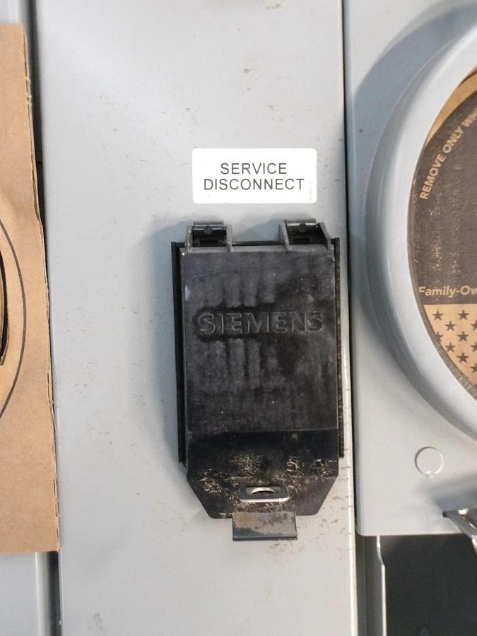 Used SIEMENS 5 GANG METERING SYSTEM WP6511RJB, 240 V, 600 A, #6121054G USED