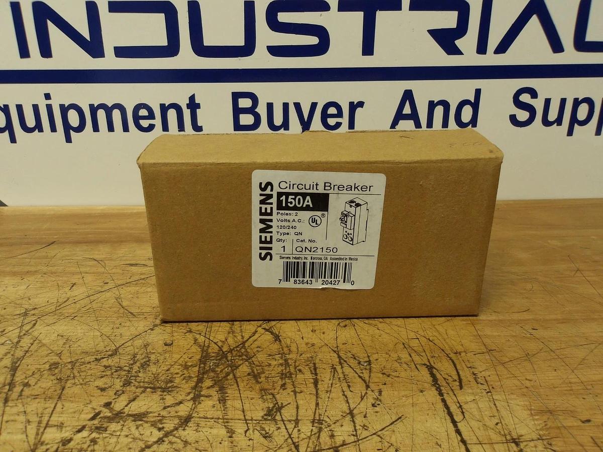 Used SIEMENS 150 AMP BREAKER QN2150, #11251032G NIB