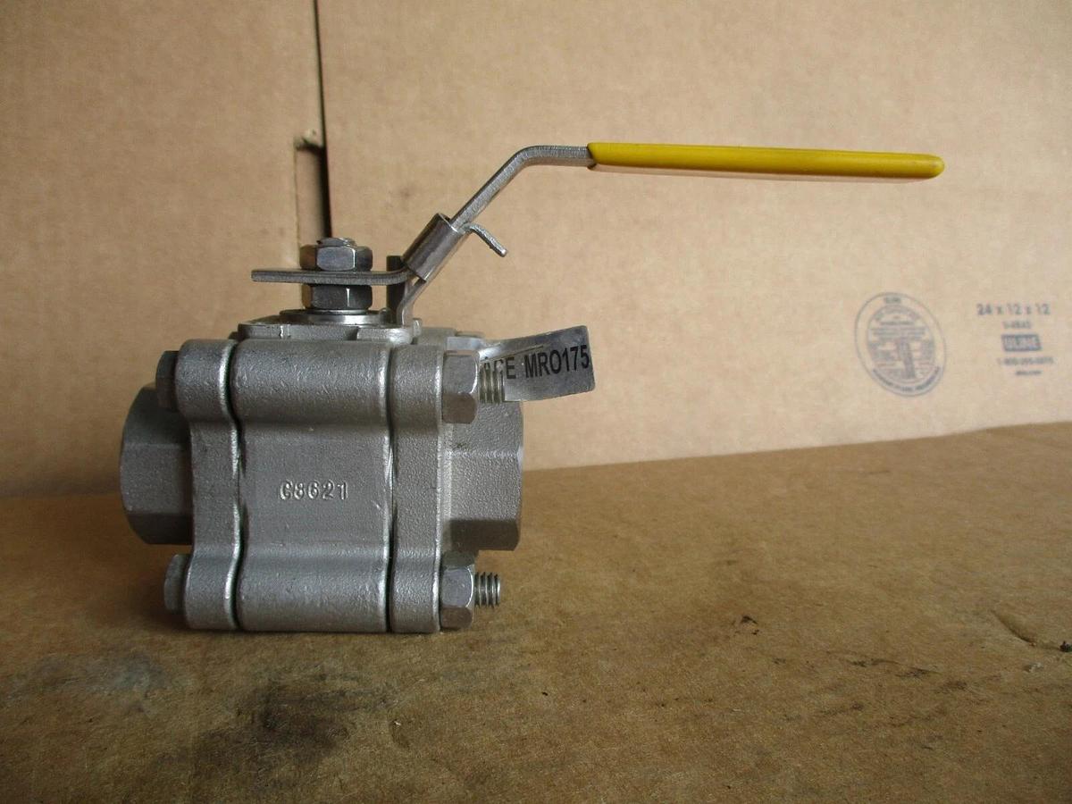 Used WARREN 3/4" STAINLESS BALL VALVE(SOCKET WELD), #4161131J NEW