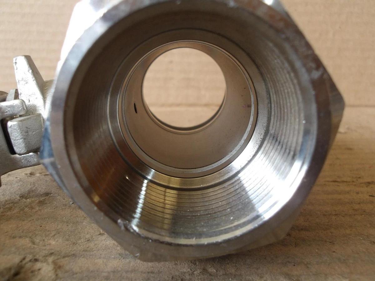 Used PINACLE 1-1/2" S/S BALL VALVE, #813810G NEW
