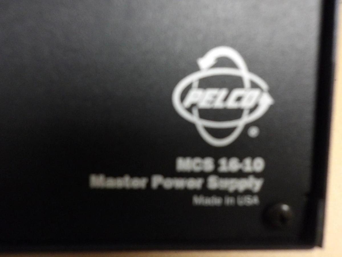 Used PELCO MCS16-10 MASTER POWER SUPPLY 120/240 V, #415327G NEW