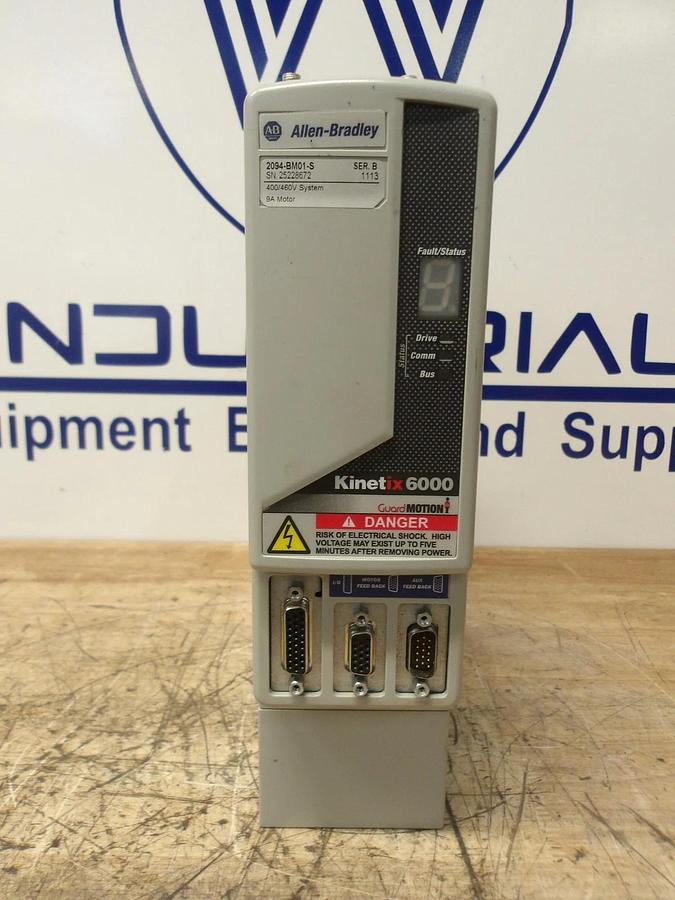 Used ALLEN BRADLEY 2094-BM01-S KINETIX 6000 SERVO, #430102G PARTS ONLY