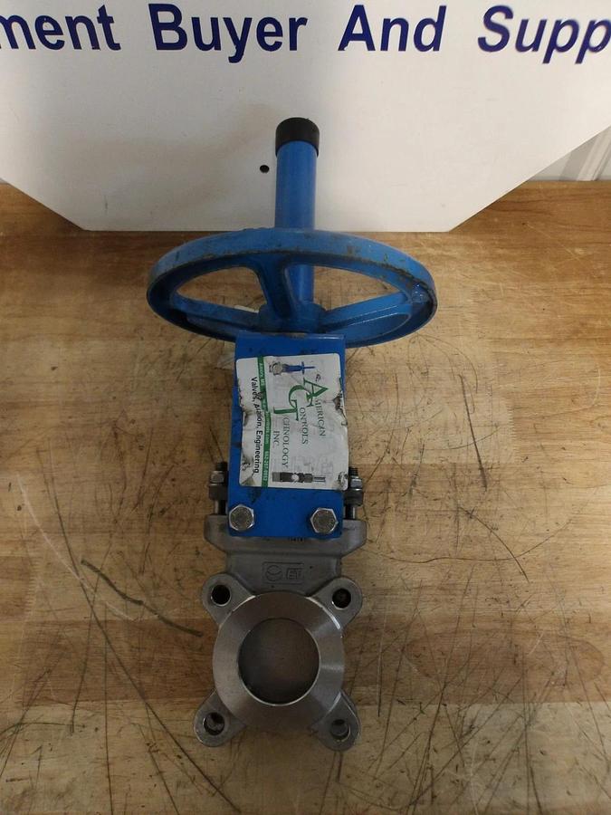 Used ACT 2" S/S KNIFE GATE VALVE 20-3636RE, #922215G USED