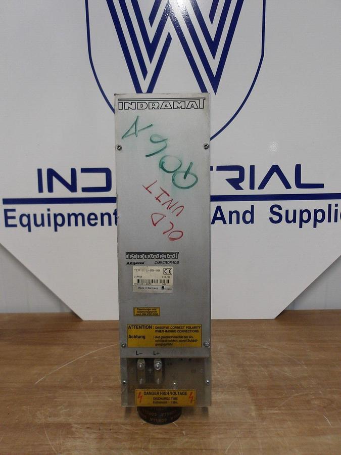 Used INDRAMAT TCM1.1-08-W0 AC SERVO CAPACITOR TCM, #212935G USED