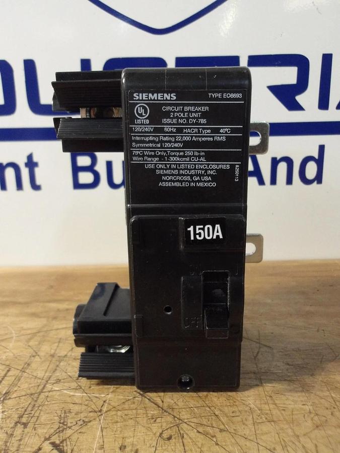 SIEMENS 150 AMP BREAKER MBK150A, #123941G NIB