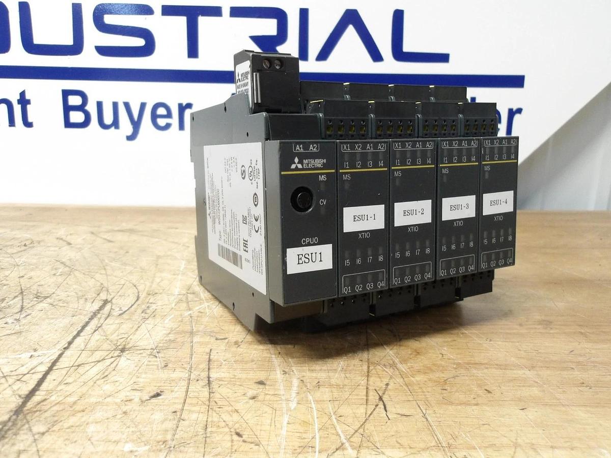 Used MITSUBISHI SAFETY UNIT W/ WSO-CPU000200, #1219213G USED