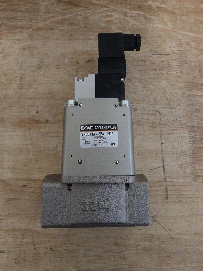 SMC 1-1/2" SOLENOID COOLANT VALVE YNC511A-32A-50Z, #324142G NIB