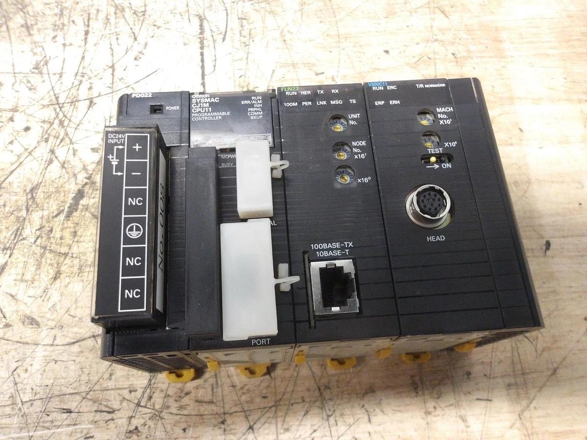 Used OMRON RACK & CARDS CJ1W-PD022, #123256G USED