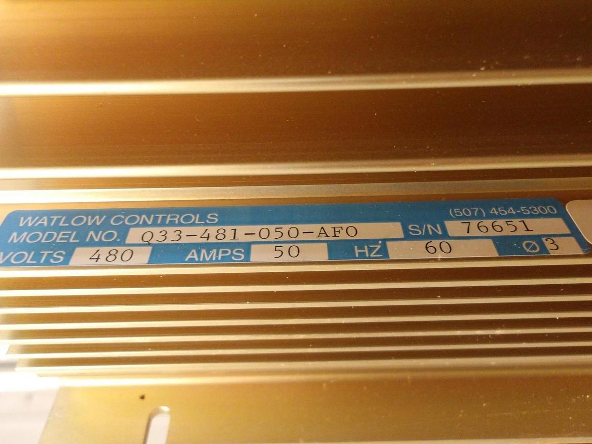 Used WATLOW MODULAR SCR POWER CONTROL 033-481-050-AFO, #620230G NEW