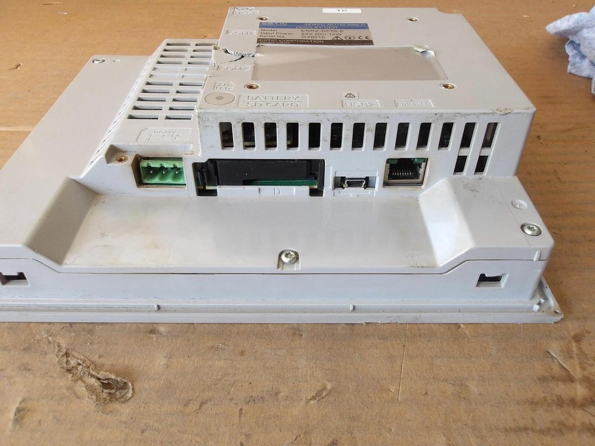 Used ESTIC ENRZ-DP50-E SERVO NUTRUNNER DISPLAY UNIT 24 V, #11121038G USED