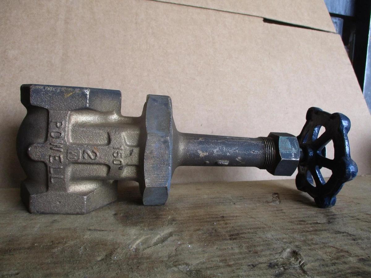 Used POWELL 2" BRASS GATE VALVE, #717315J NEW