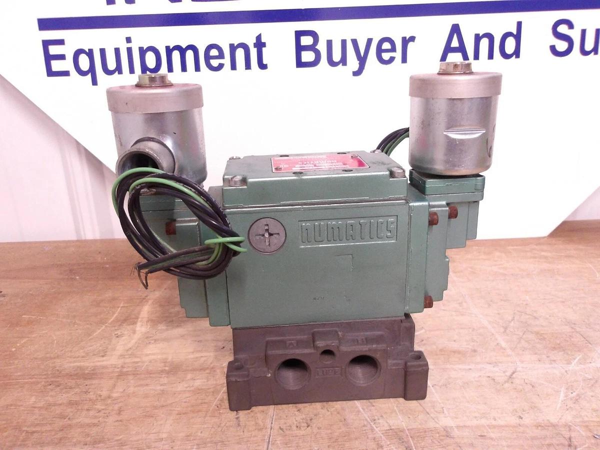 Used NUMATICS 34DXP4410 AIR SOLENOID VALVE, 120 V, #62908G NEW