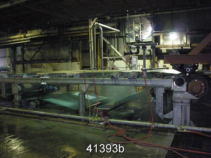 Used Fourdrinier Table Paperchine, 100" Trim Sheet, 454" Total Length, Stainless Steel #41393