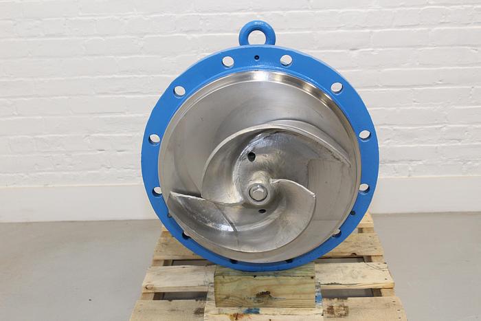 Used Goulds 3175 8x10x18H Pump, Stainless Steel Casing, 2-Vane Stainless Steel Impeller #43862