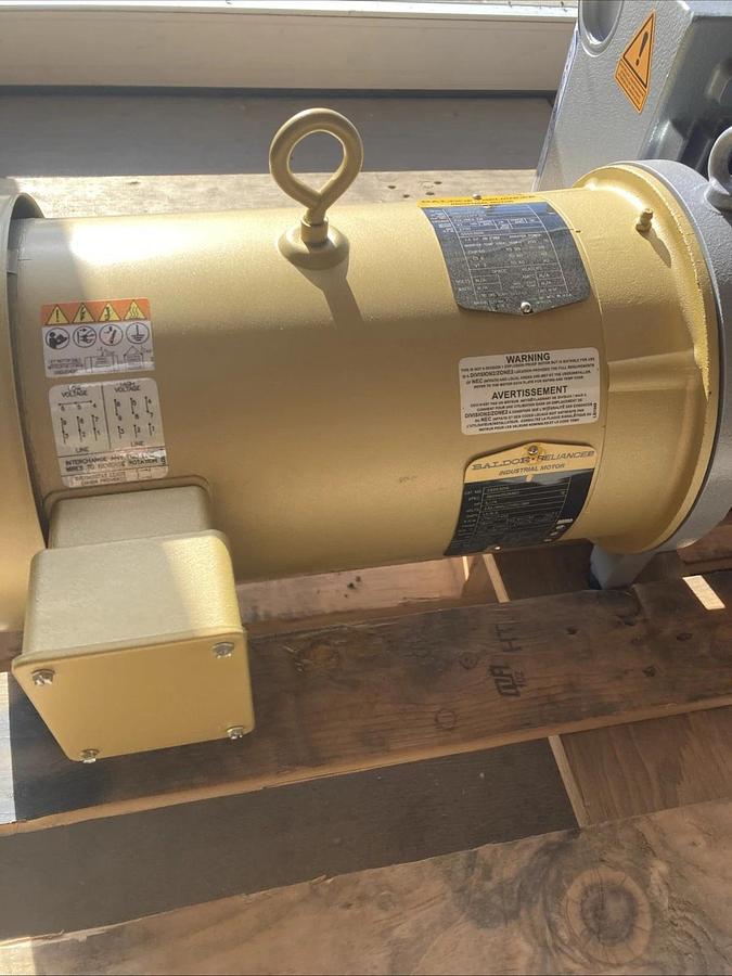 Used NEW Gardner Denver V-VCS 150 (4) Vacuum Pump w/ Baldor Motor | U.S.A. SELLER