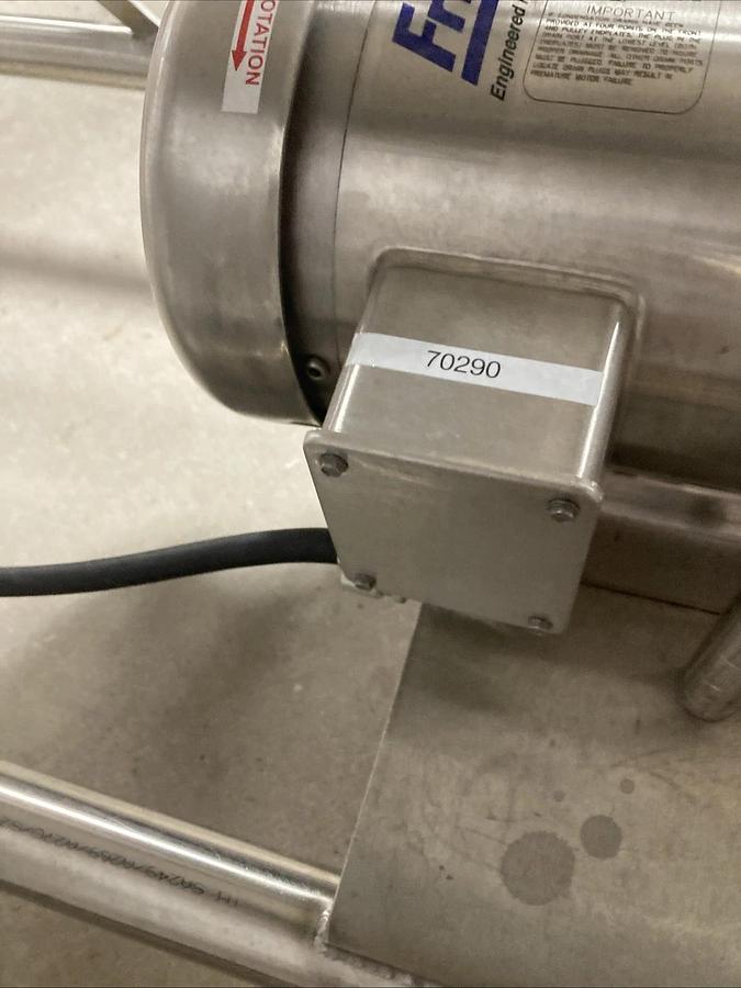 Used FULL SETUP Fristam Pump FPR742-150 and Controller with Stainless Table | U.S.A.