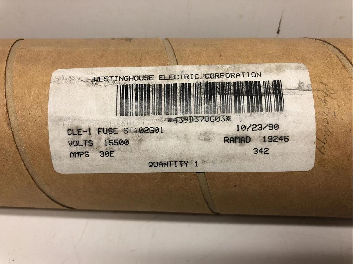 NEW WESTINGHOUSE 439D378G03 CLE-1 Fuse St102G01 15500 Volts 30E Amps ---*