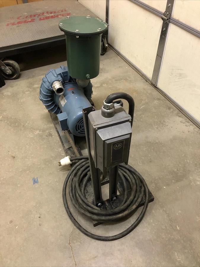 Used AMETEK (EG&G) ROTRON REGENERATIVE BLOWER DR6K72 027600 230/460VAC 3hp Pump Skid