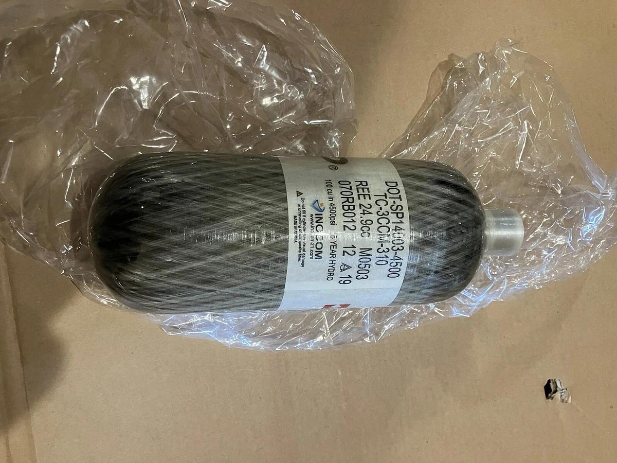 87 exp Hydro Tanks Inocom Carbon Fiber Tank 4500 Psi 100 Cu In DOT-SP14003-4500*