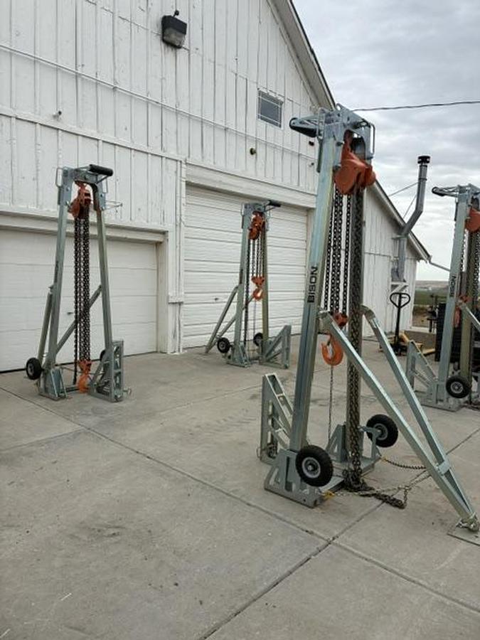Used Bison C-Lift M20 20 ton Connex container lift system sea can shipping container lift