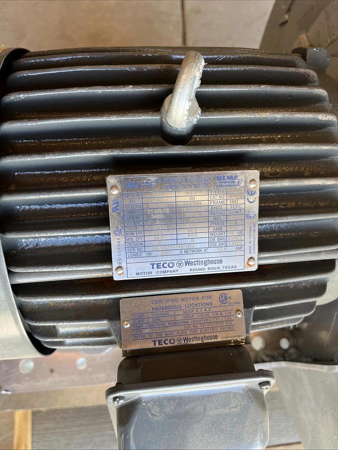 NEW Industrial Centrifugal Blower / Exhaust Fan With Teco Motor | U.S.A. SELLER