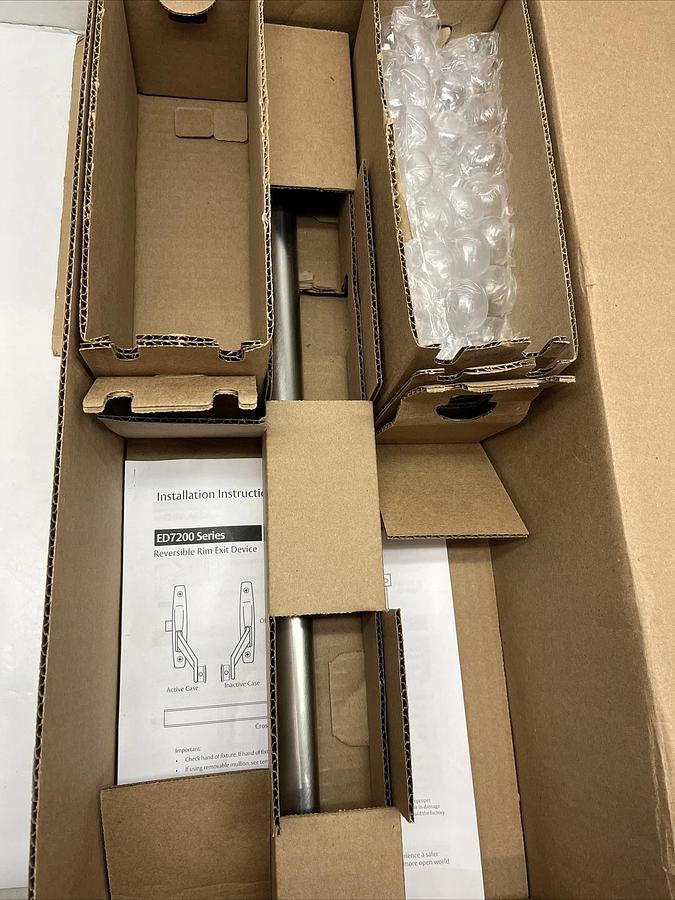 (NEW) Corbin Russwin ED7200 626 Crossbar Rim Exit Device 48” Narrow Stile Satin*